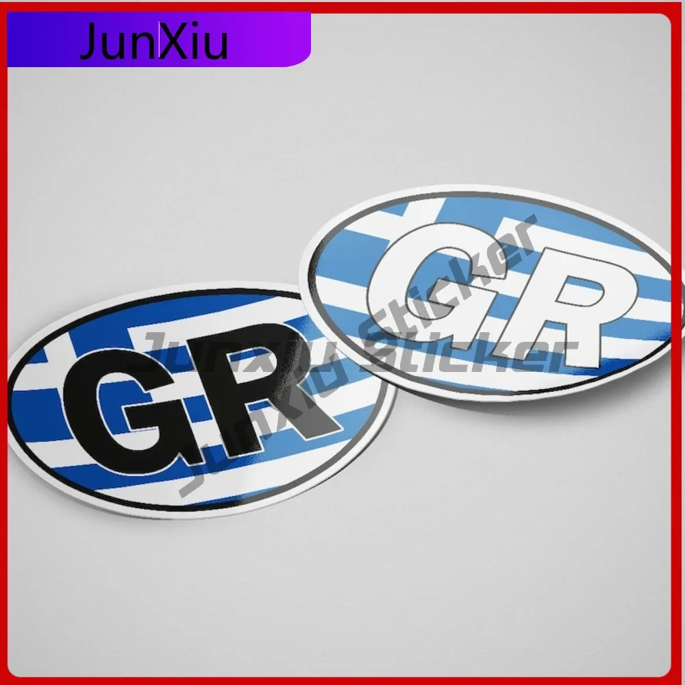 

Greece GR Sticker Creative Letter Boxes SUVs Cool Motorcycle Helmet Car Bumpers Waterproof Anti UV Auto Accessories Vehicle
