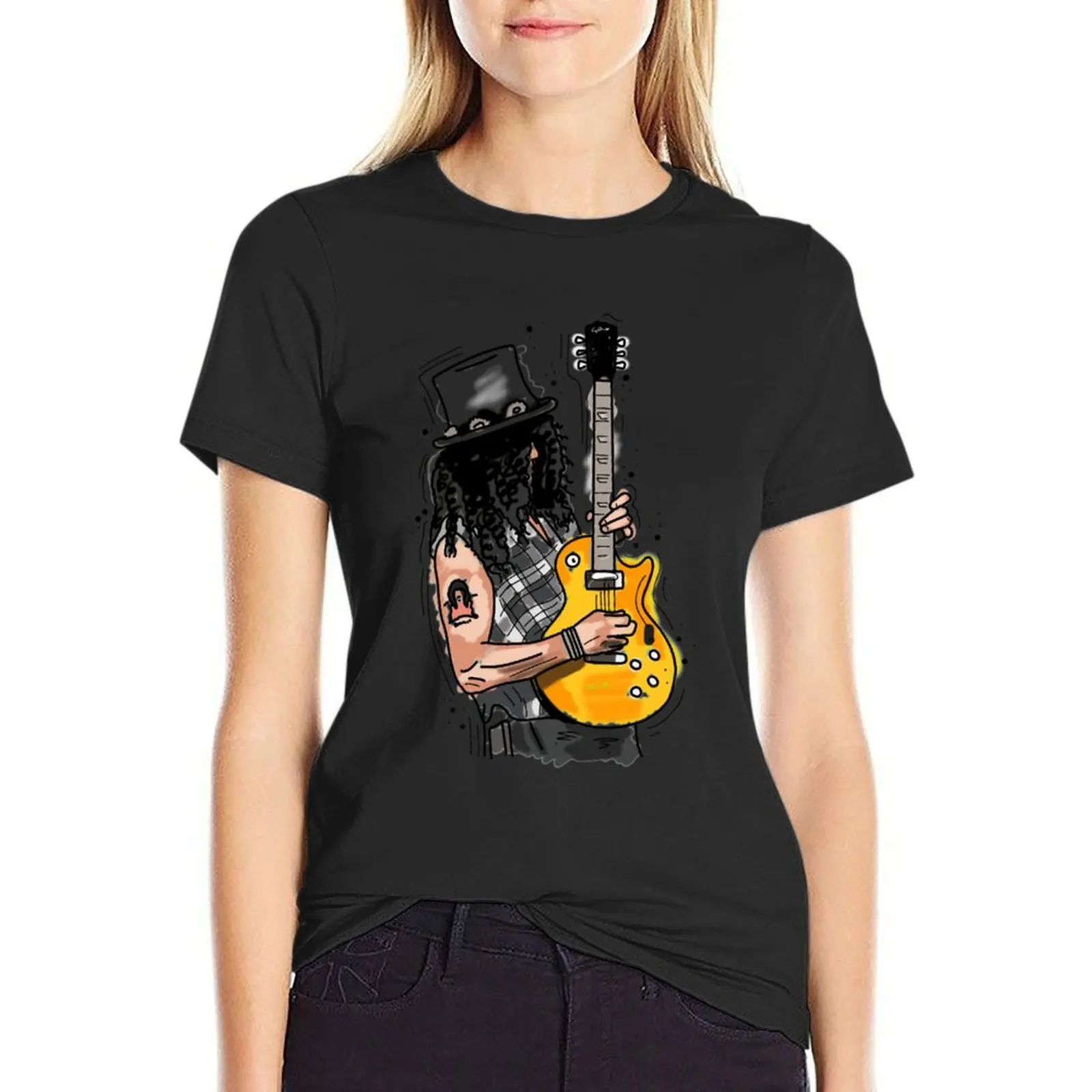 

Slash illustration T-Shirt aesthetic clothes summer top plus size t shirts for Women loose fit