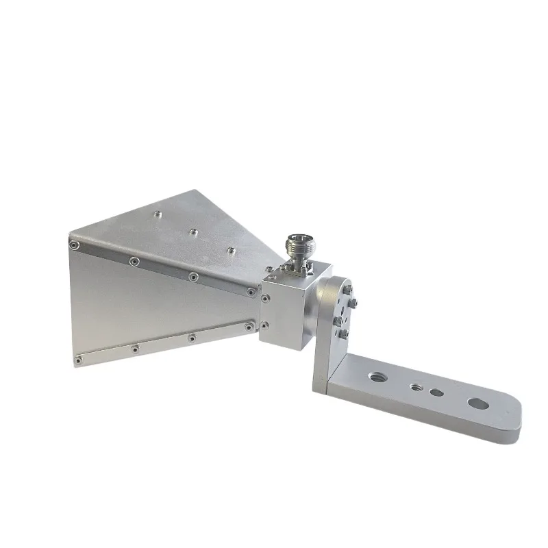 Antena de bocina de banda ancha de 2GHz-18GHz (1.7GHz-20GHz) para D2000C, antena de bocina de doble pico con soporte