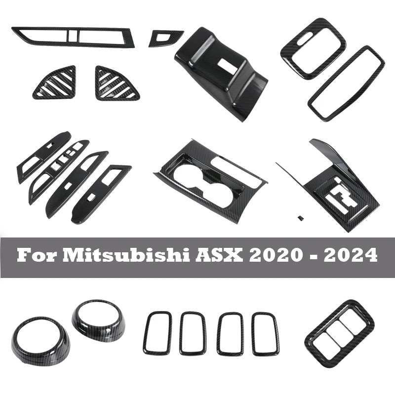 

LHD для Mitsubishi ASX 2020 2021 2022 2023 2024, держатель для чашки с водой из АБС-пластика, центральное управление, коробка переключения передач, боковая задняя крышка выхода воздуха