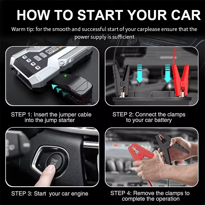 

Car emergency starting power supply X2 , outdoor portable rescue vehicle mounted power bank