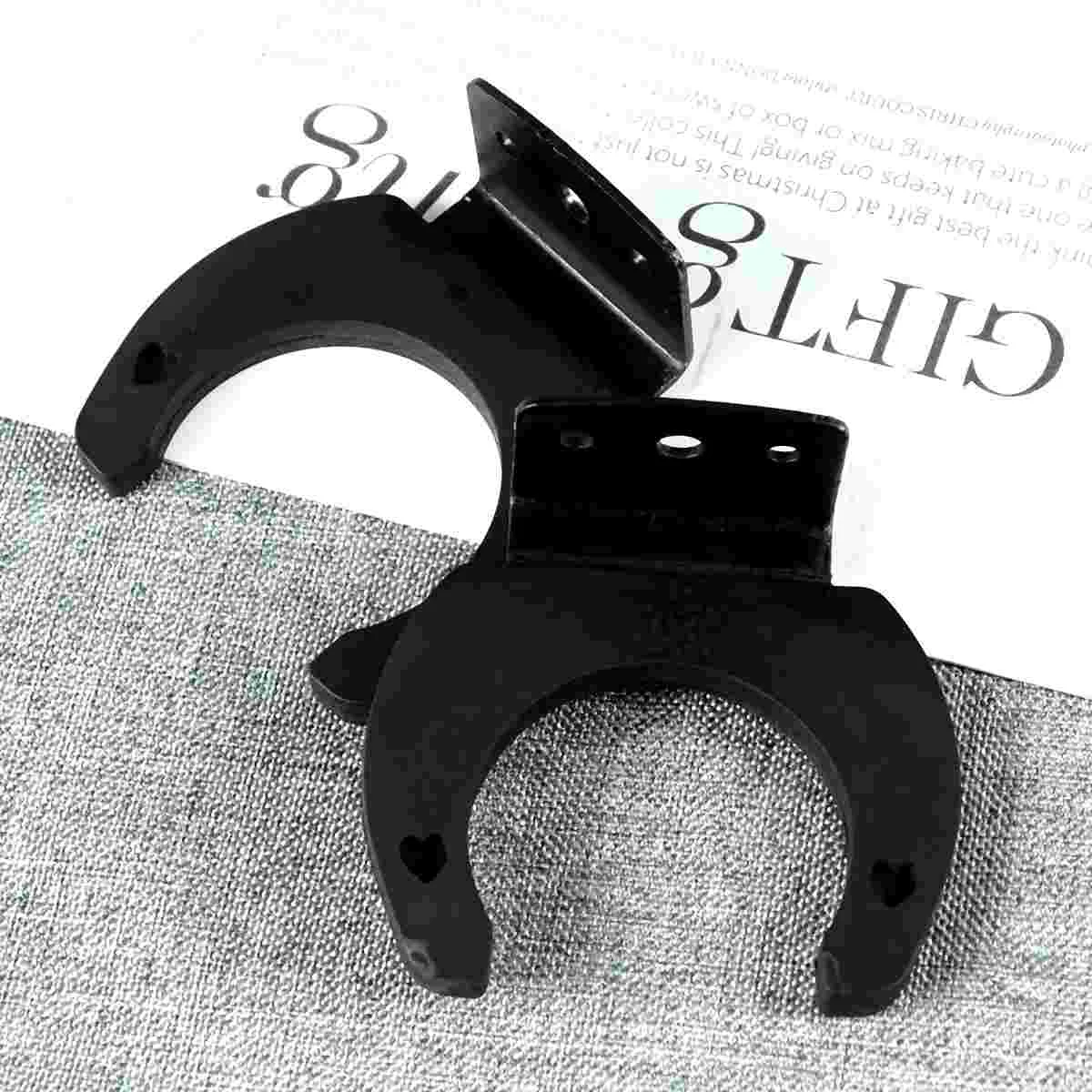 

2 PCS Microphone Bracket Hanger Wall Hangers Hooks Mount for Wireless Microphones