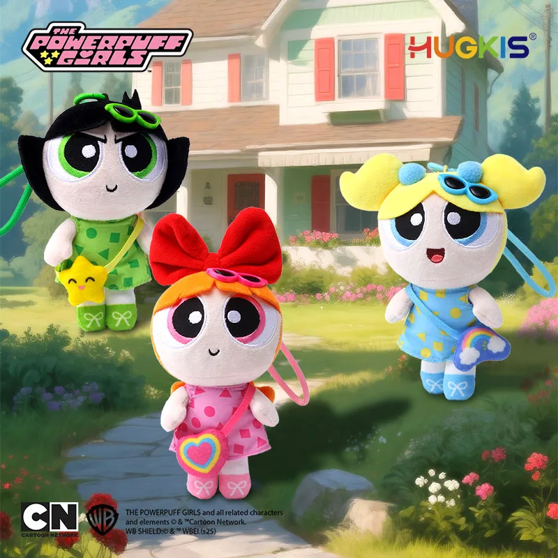 

Powerpuff Girls Picnic Series Keychain Bag Charm Plush Hanging Decor Cute Collectible Travel Buddy Gift for Girls