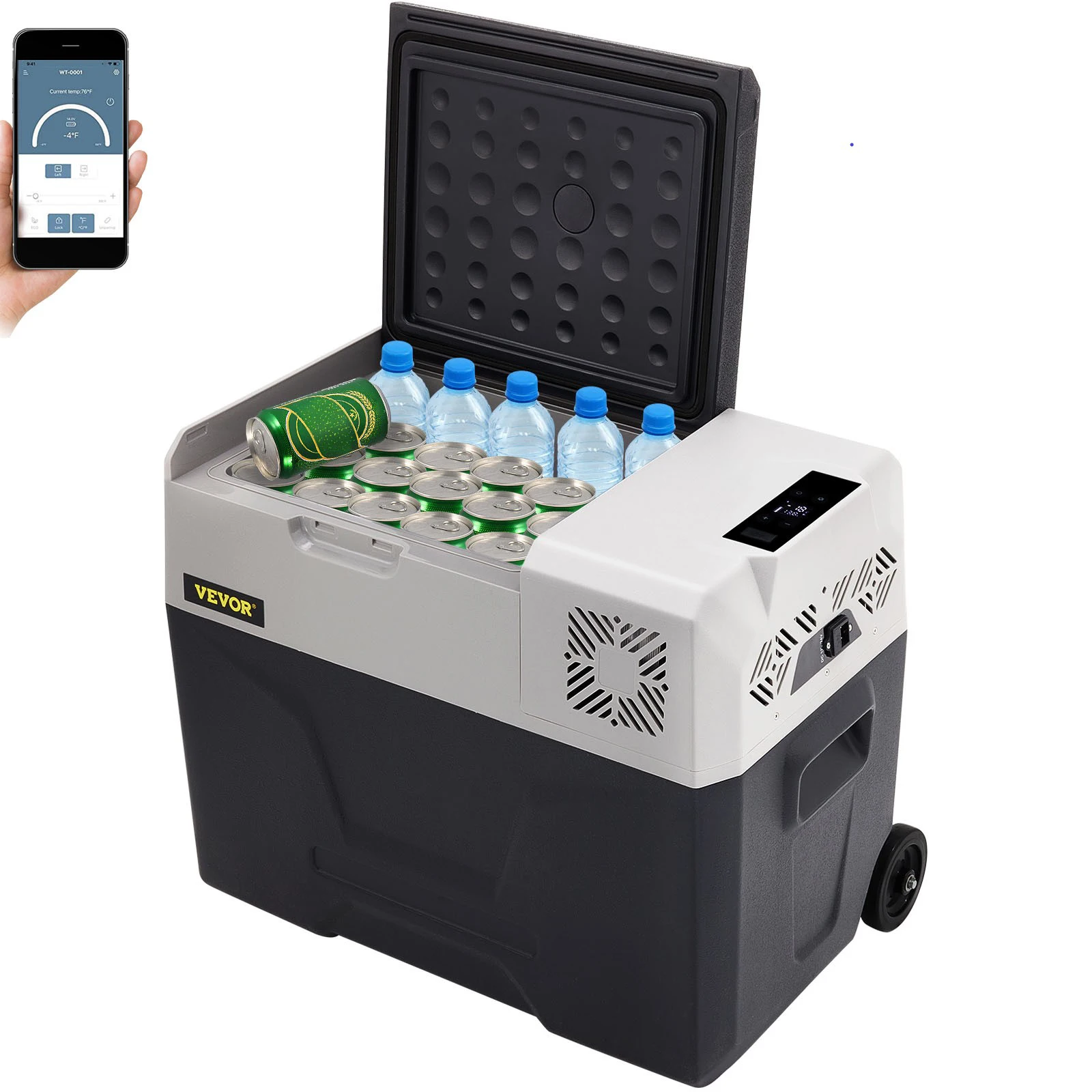 Een must-have voor campers en kamperen: 30L Mini Auto Koelkast Kleine Koelkast Vriezer Draagbare Compressor Koeler 240V voor autoritten, kamperen, picknicken, gekoelde container.