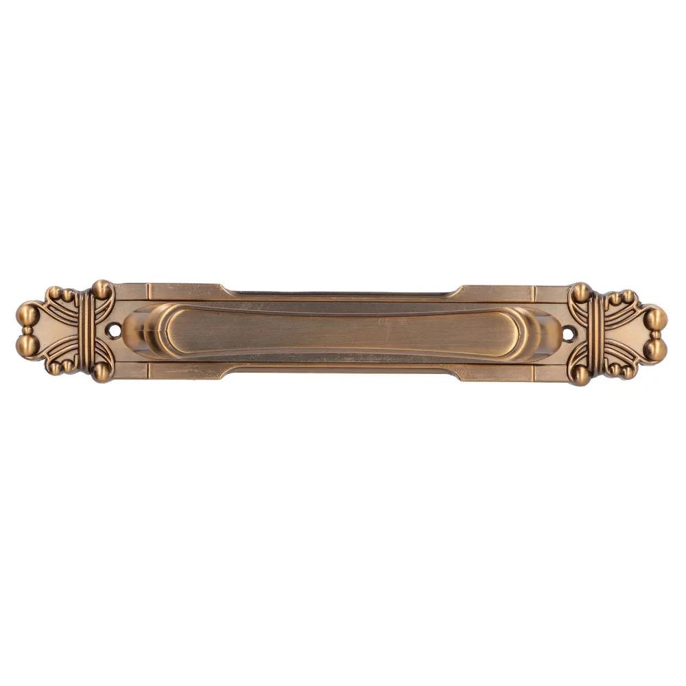 Durable 195mm Hole Distance Cabinet Handle Brass color Aluminum alloy Drawer Pull Handle Closet Cabinet Handle Bedroom