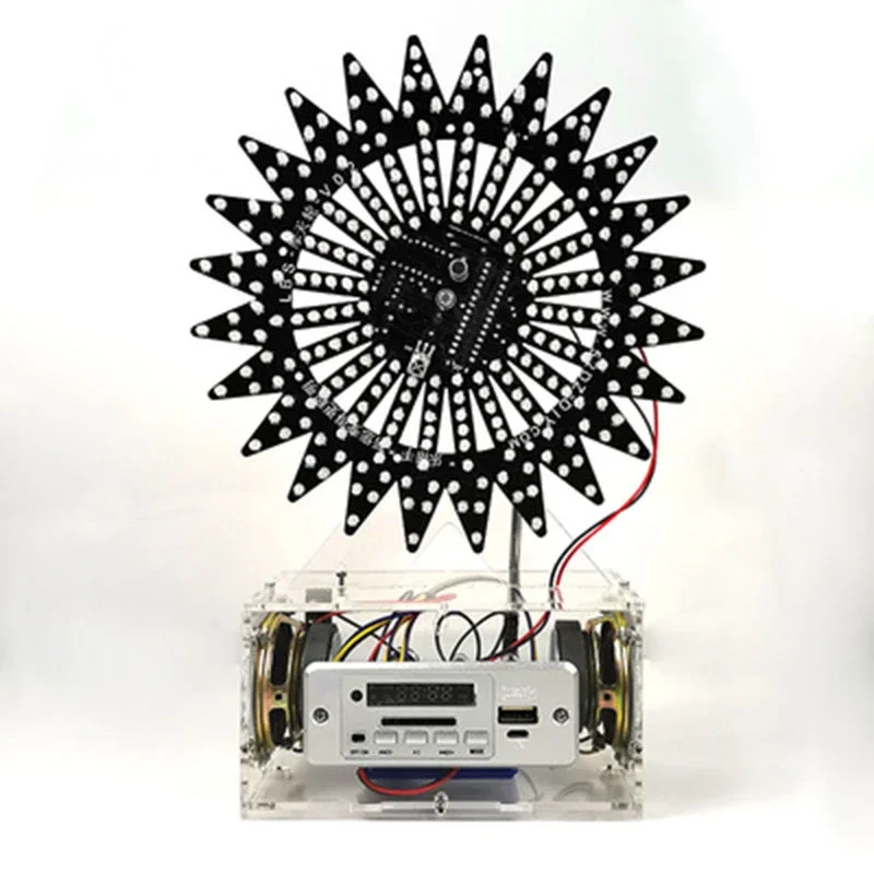 Upgraded Version Of Automatic Rotating Colorful LED Lights Ferris Wheel B.luetooth Speaker DIY Electronic Production Kit