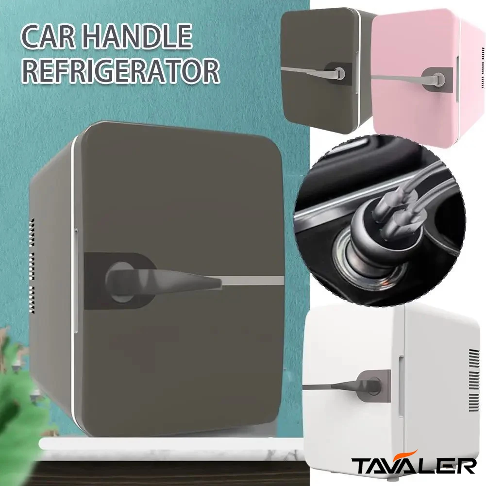 TAVALER 6L Hhandle Refrigerator Car Semiconductor USB Refrigeration/Heat Skin Care Beverage Multi-Purpose Auto/Home Refrigerator