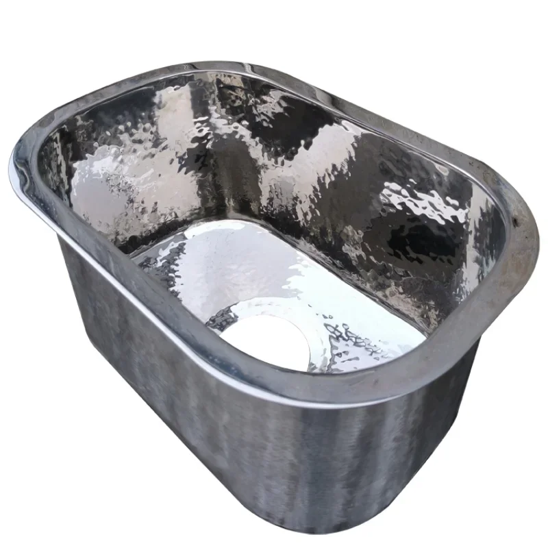 

Медная каменная плита из нержавеющей стали, подстольная раковина, молоток, одинарная раковина, раковина для мытья овощей