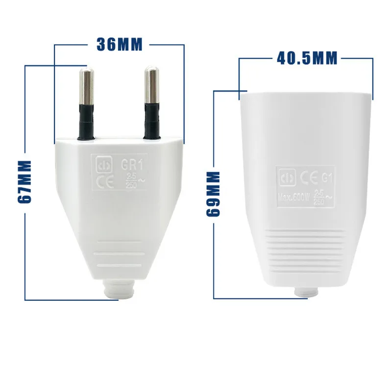 再接続可能なヨーロッパのアバンパワーコード,1ピース,男性用プラグ,女性用プラグ,電気,ヴィンテージ,クリスマス照明用