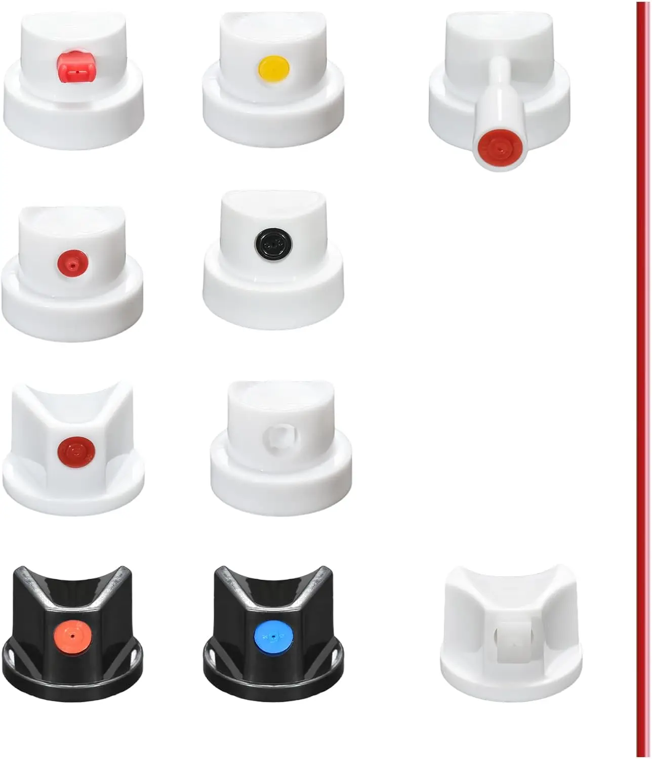 

Spray Paint Nozzle Tips Replacement Kit, 10 Assorted Caps for Spray Cans - for Precision Graffiti Art, Smooth Auto Touch-Up