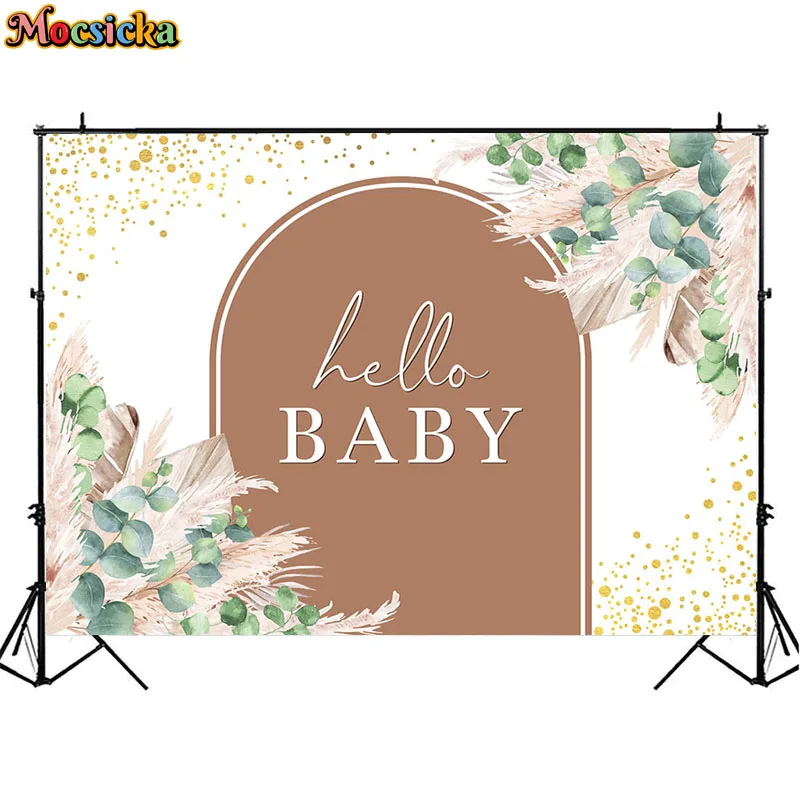 Mocsicka Backdrop For Photography Bohemia Child Birthday Party Baby Shower Pampas Decoration Background Photo Studio Photoshoot