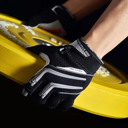 Full Finger Bodybuilding Gym Gloves Weightlifting Dumbbell Training Anti-Slip Fitness Gloves Crossfit Gloves