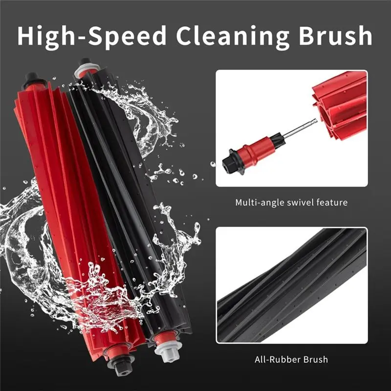 ABVG-Accessories Kit For Roborock Qrevo Master/Slim Robot Vacuum Cleaner Parts Main Side Brush HEPA Filters Mop Pad Dust Bags