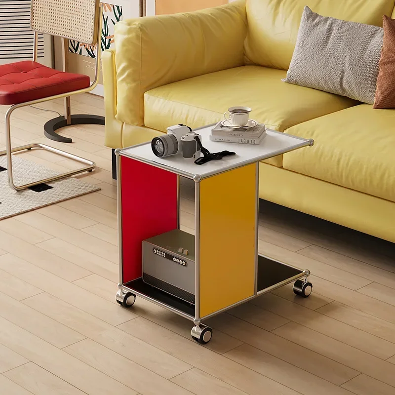 Stainless steel dopamine sofa edge, trolley storage rack