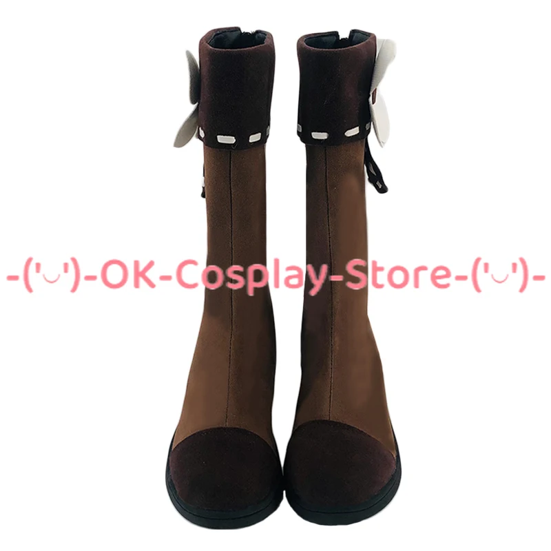 Jogo Genshin Impact Klee Cosplay Sapatos, Botas De Carnaval De Halloween, Custom Made Prop