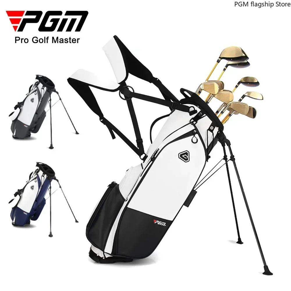 PGM Golf Bag Fully Waterproof Stand Bag Lightweight Can Hold A Full Set of Clubs Outdoor Club Bag Backpack QB073