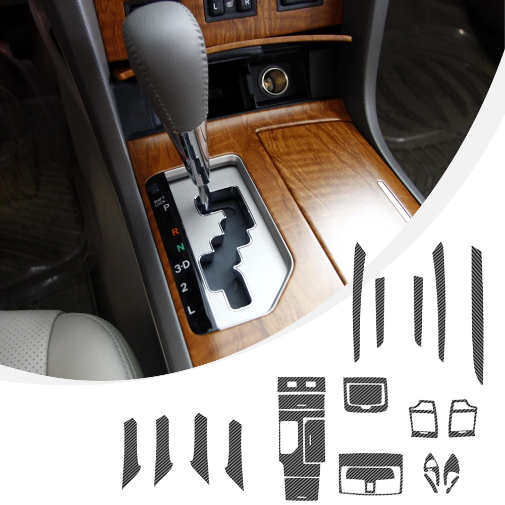 

Brand New Car Stickers Trim Accessories Black Carbon Fiber Cover Decoration For Left-handed Driving Kits Sunscreen