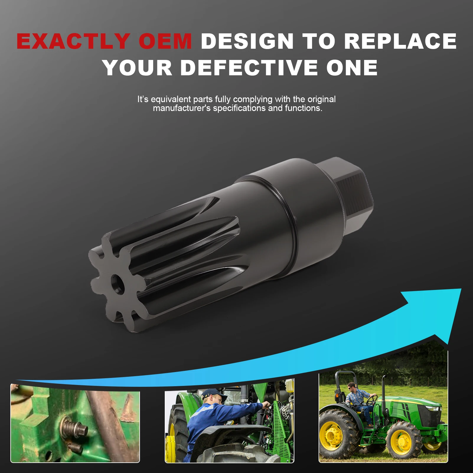أداة تحول المحرك ومجموعة توقيت لمحركات John Deere المعدنية لـ 4024 4039 4045 4239 4276 6090 6105 6125 6135 DJ002-4