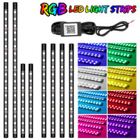 RGB Motorcycle Atmosphere LED Light Waterproof APP Music Control Flexible Neon Car Moto Decorative lamp Ambient Neon Strip Kit