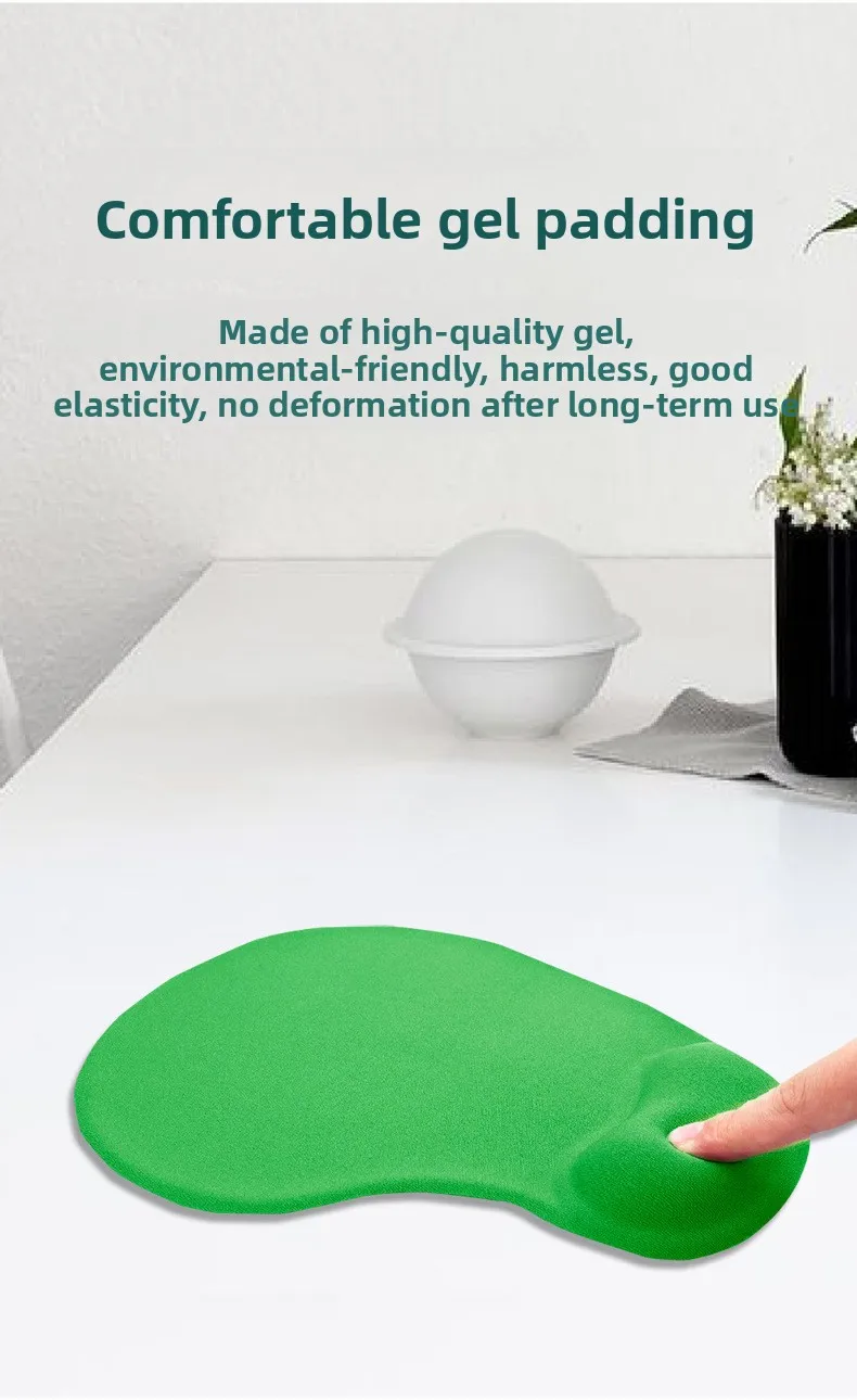 Silikon-Handgelenkauflage Mauspad Anpassbare Ergonomische Schreibtischunterlage für Büro und Gaming in 40+ Farben und Mustern – Detail 4