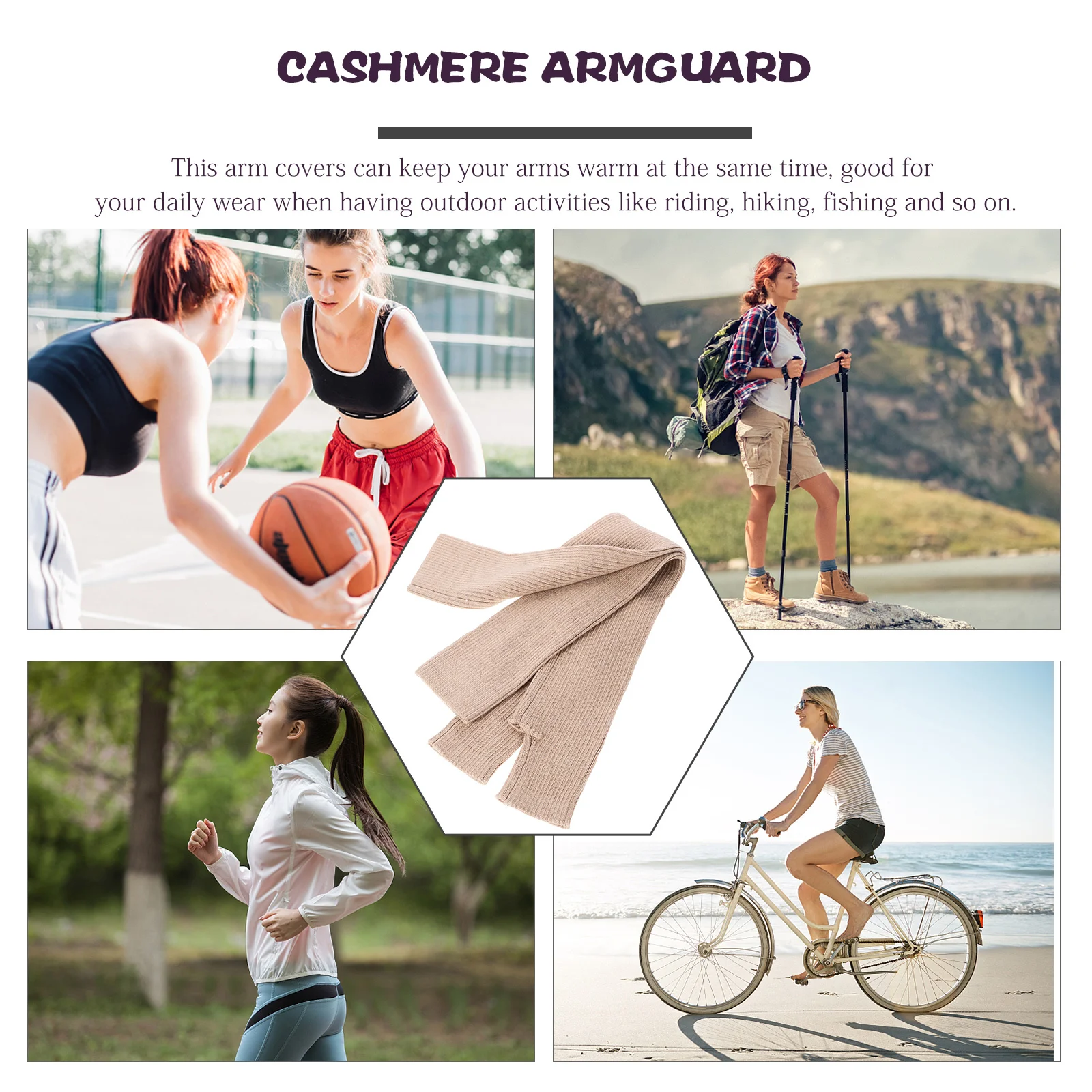 

1 Pair Warm Arm Sleeves For Women Breathable Protective Forearm Covers Quick Dry Lightweight Stretchy Arm Protection Outdoor