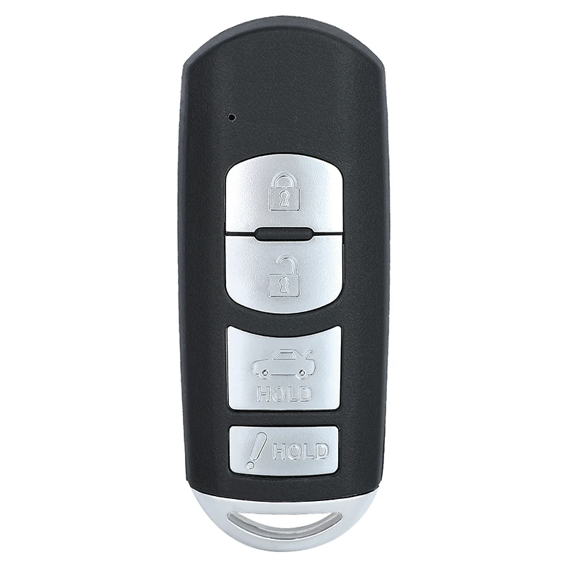 KEYECU for Mazda 3 6 CX-3 CX-5 MX-5 Miata Smart Remote Key Shell 3 4 Button WAZSKE13D01 SKE13D-01
