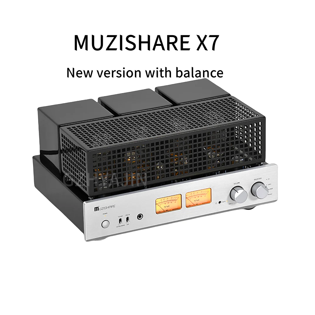 

Latest MUZISHARE X7 New KT88 Push-Pull Tube Amplifier Balanced GZ34 Lamp Amp Best Selling with Phono and Remote