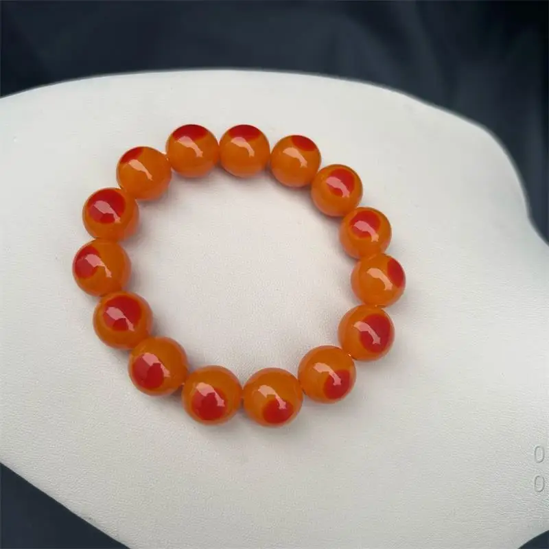 High-end classic imitation crane-top   bird-head original red bracelet  multi-treasure cultural beads  mammoth i