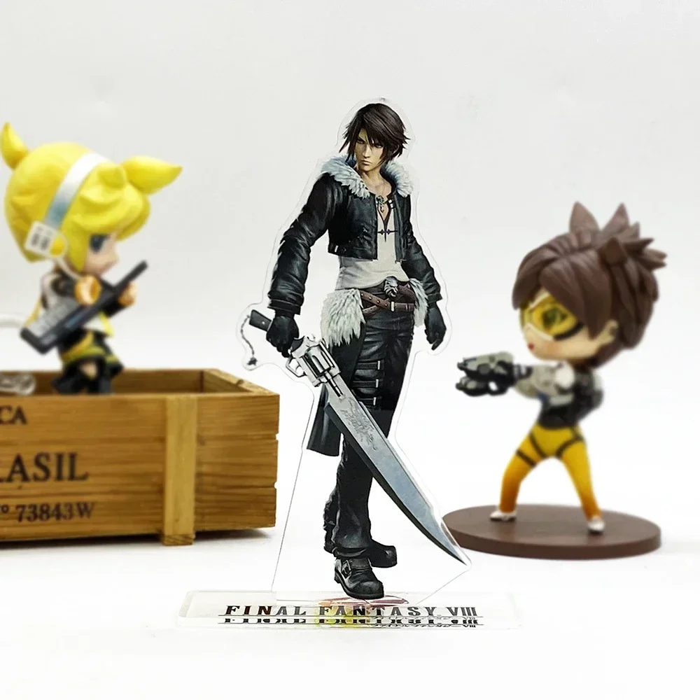 FF8 8 Squall Rinoa  acrylic standee figurines desk decoration cake topper