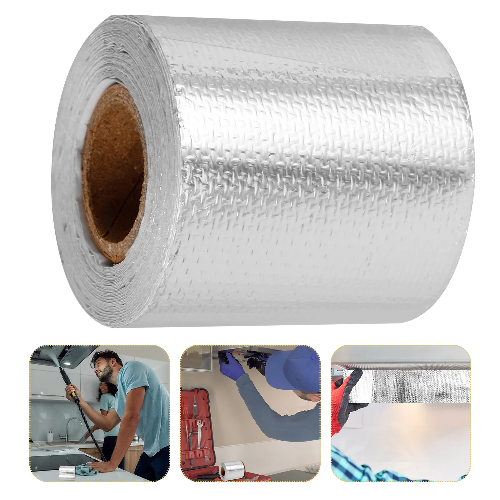 

1 Roll Aluminum Heavy Duty Insulation Silver Hvac Ducting Tape For Exhaust Tubes Industrial Range Hoods Air Conditioner Ducts
