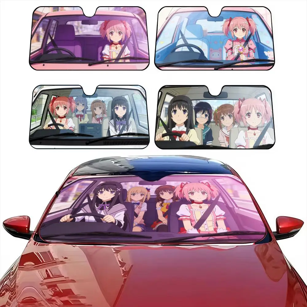 

Солнцезащитный козырек Puella Magi Madoka Magica для автомобиля, защита от солнца на лобовое стекло, солнцезащитный экран для переднего окна, УФ-защита, теплоизоляционный чехол, солнцезащитный зонт