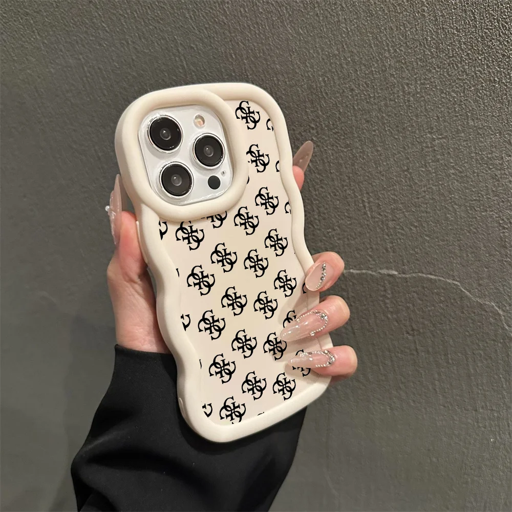 موجة معكرون نمط الحالات الهاتف آيفون 16 15 14 13 12 11 X XR XS 7 8 Plus Pro Max iPhone13 E ProMax Case A-guess-P