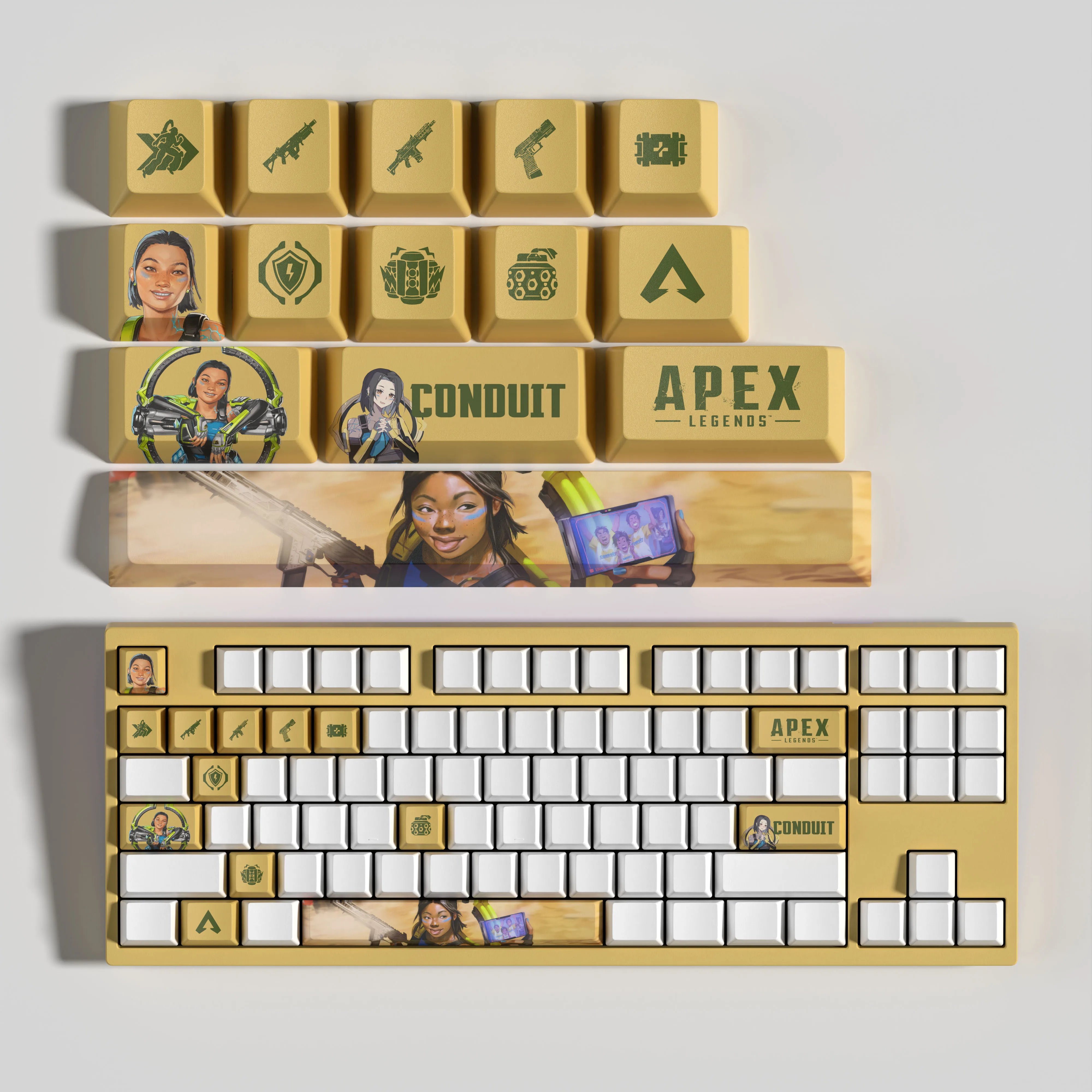 CONDUIT KEYCAPS APEX keycaps 14KEYCAPS  OEM Profile Apex Legends Keycaps for mechanical keyboard