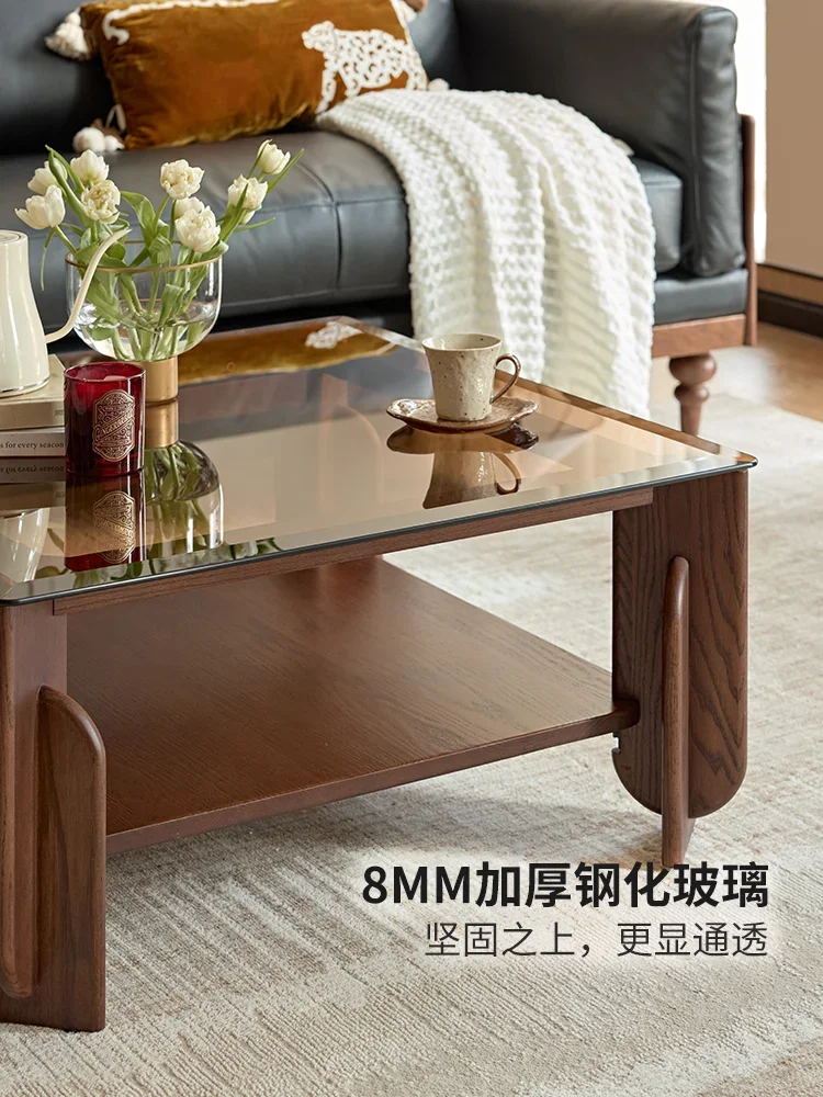 DSA  retro solid wood coffee table living room household small apartment tea table tea table