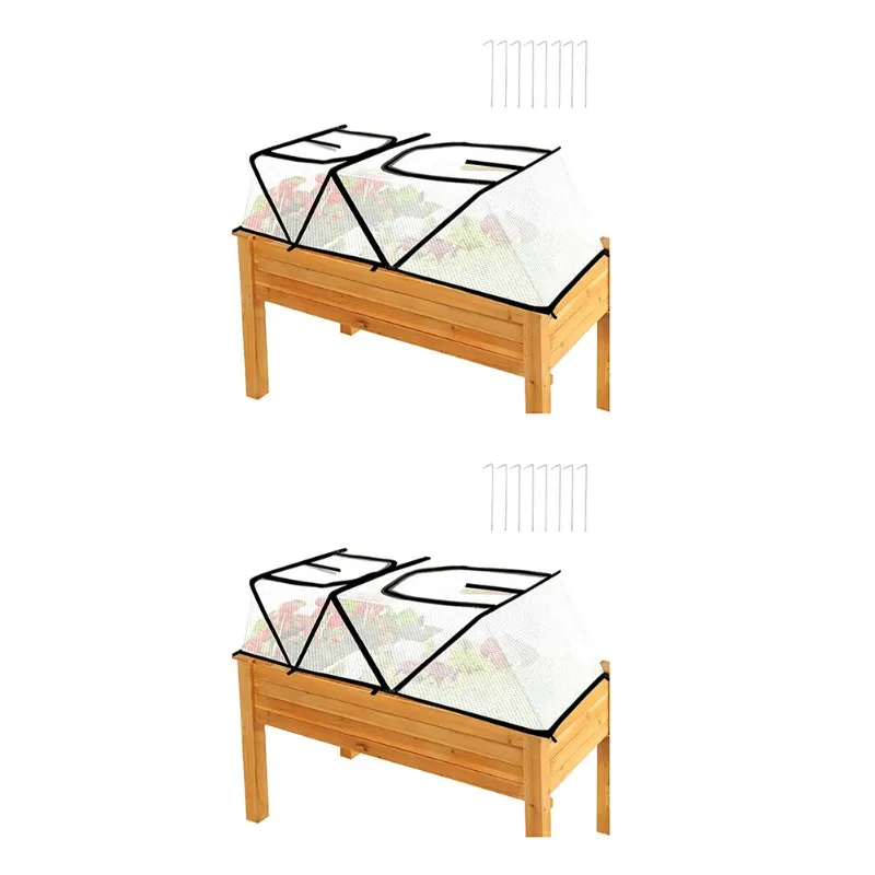 A7THK-Mini Greenhouse Cover-Foldable Garden Accelerator For Plants Cover-For Raised Bed, For Plant Vegetable Seedling Protector