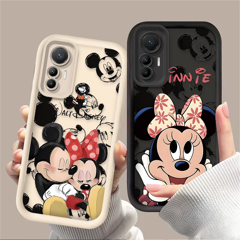 Phone Case For Xiaomi 13T 12T 11T 13 12 11 Lite 5G NE POCO X6 X5 X4 GT X3 NFC F3 F4 F5 F6 M6 Pro Disney Mickey Minnie Mouse Etui