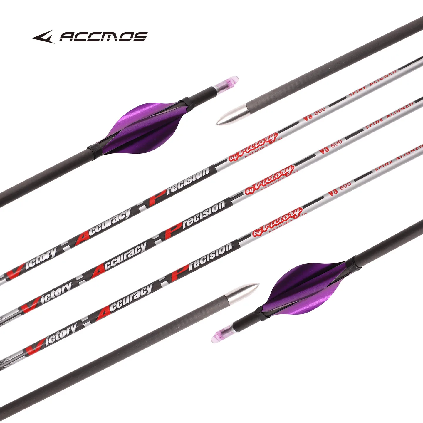 

6/12pcs ID 4.2mm Pure Carbon Arrow Spiral Vanes Spine 350-900 Compound Recurve Traditional bow Shooting Training 30inch