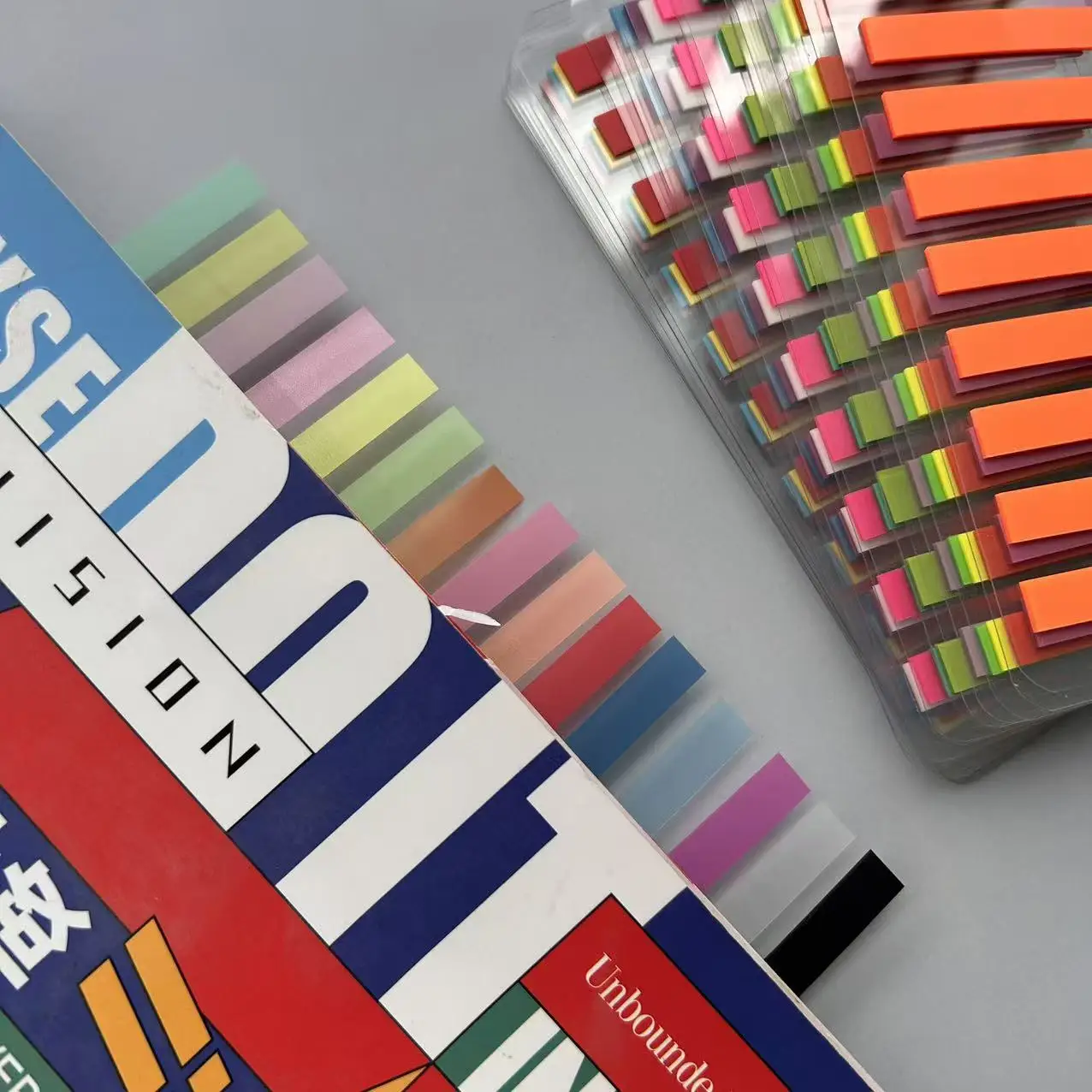 18P Morandi Colore Traslucido PET Indice Adesivi Colore Classificare Segnalibri Cancelleria Memo Pad Notebook Chiave Mark Sticky Notes
