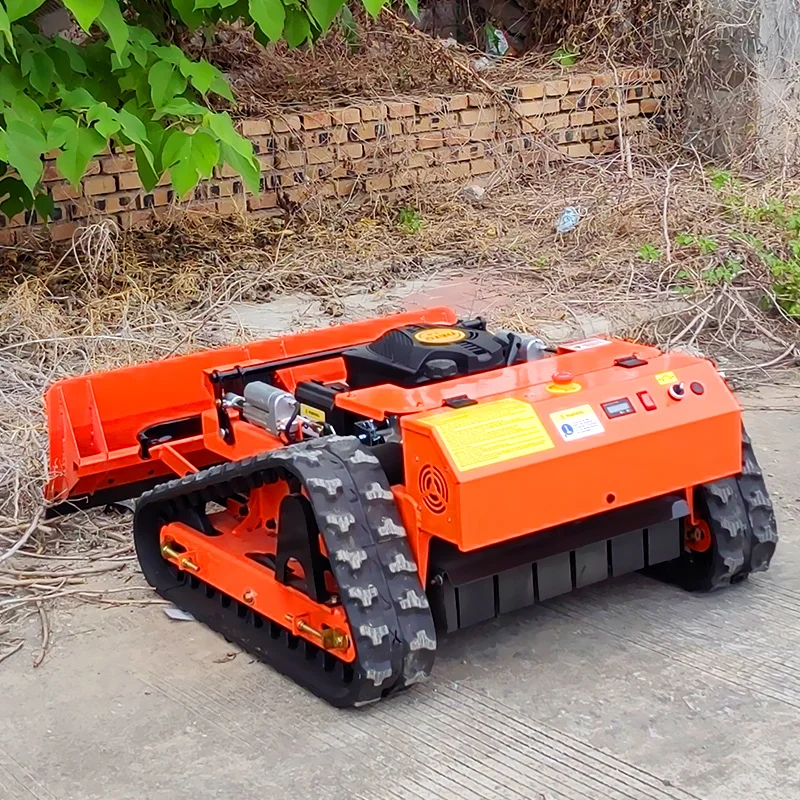 تخصيص جزازة العشب الأوتوماتيكية بالكامل الكهربائية المحمولة لجزازة الأراضي القاحلة على منحدر الطريق #4