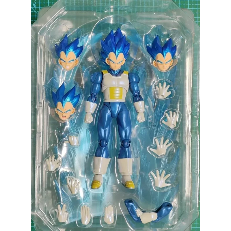 

In Stock Dragon Ball DF SHF Magic Pact Movable Enchanted Horse Dark Blue Vegeta Battle Suit 6 Inch Movable Action Figure Gifts