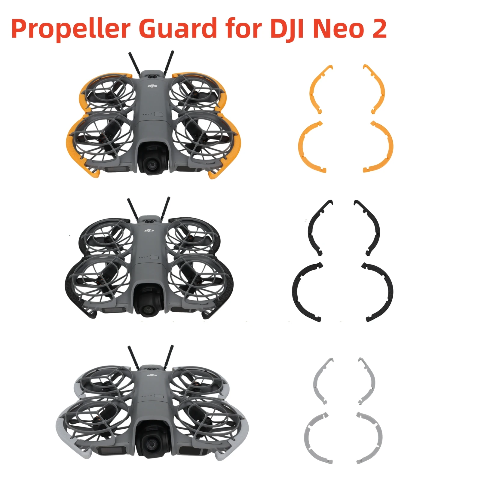 Propellerschutz für DJI Neo 2 Drohnenschutz, Stoßstangenringe, Propeller-Anti-Drop-Schutzhülle für DJI NEO 2 Drohnenzubehör