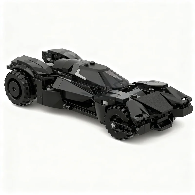 321pcs MOC Super Heroes DC Bat Batmobil E - Nightshade Model Building Blocks Construction Education Idea Craft Creative Birthday