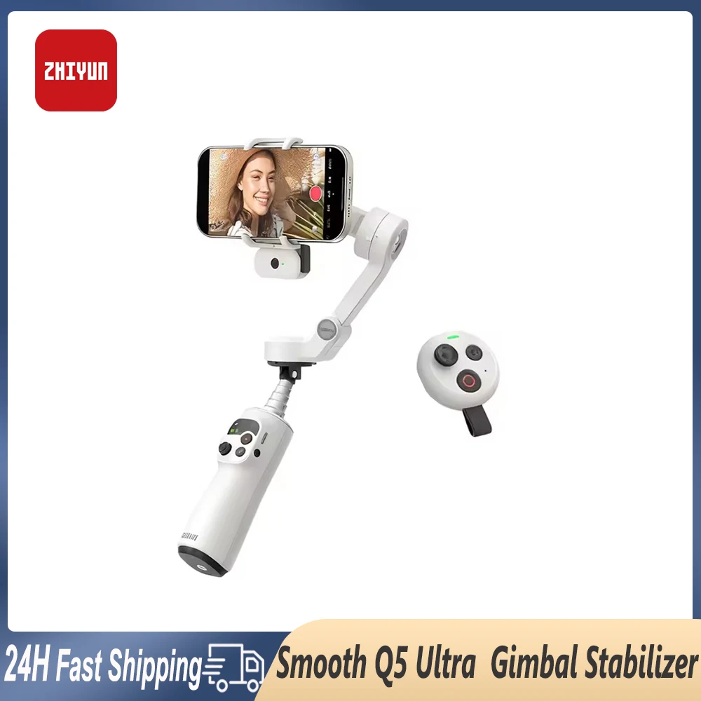 ZHIYUN SMOOTH Q5 Ultra AI追跡スマートフォンジンバルスタビライザー