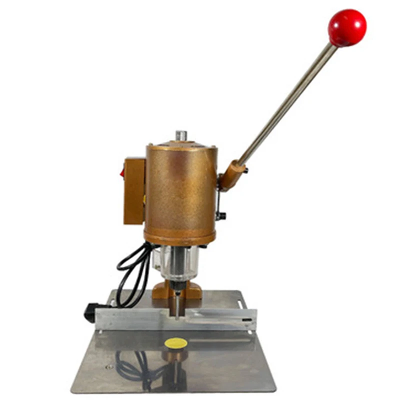 Semi-automatic 180W cast iron punching machine, punching diameter 2.5-10 mm, suitable for paper and cardboard