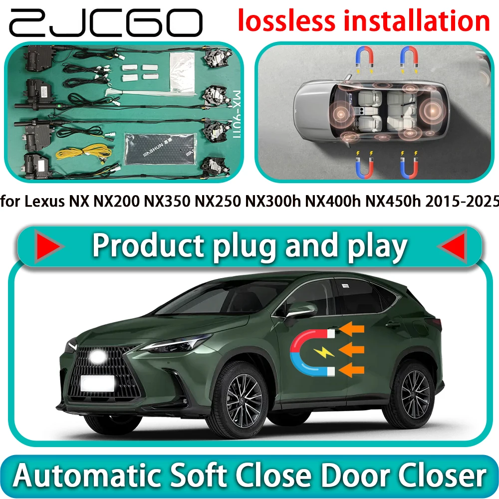 

for Lexus NX NX200 NX350 NX250 NX300h NX400h NX450h OEM Auto Pull Soft Close Door Kit Power Latch Door Catch Soft Closing Assist