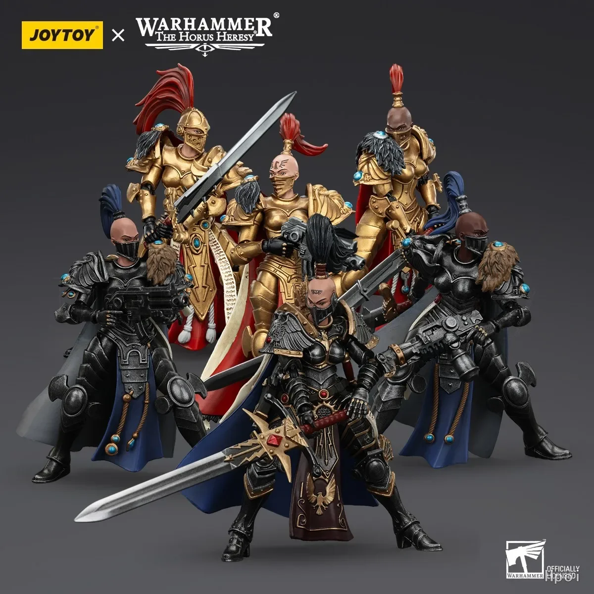 【متوفر】 JOYTOY 1/18 شخصية الحركة Warhammer 40K Sisters of Silence White Falcons Vigilator Cadre Vigilator Mistress Squad