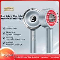 Laser Growth HairComb Scalp Massage Comb Red Light Blue Head Health Essence Introduced Into Hair Growth Instrument
