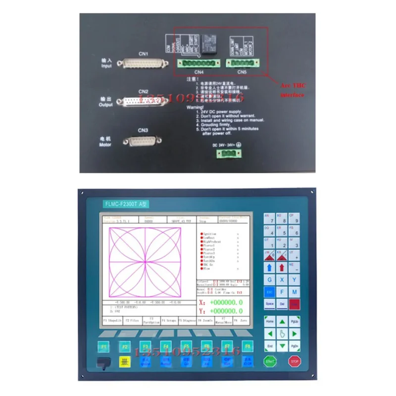 Hot Salt! Shanghai Fangling F2300at F2300a Cnc Plasma Cutting Controller Flame Plasma Gantry Cutting Machine Operating System