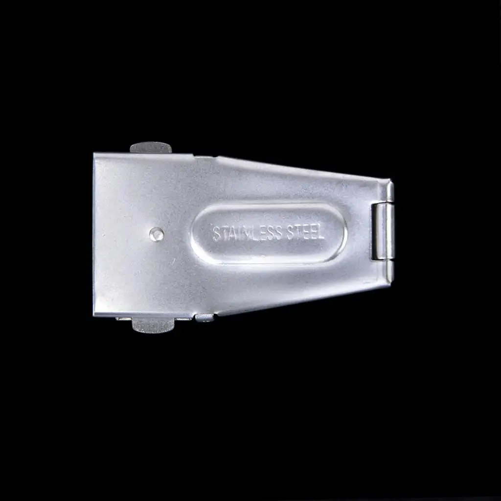 Watch Band Double Folding Clasp 17mm Stainless Bar Buckle for Watch Strap Adjustment