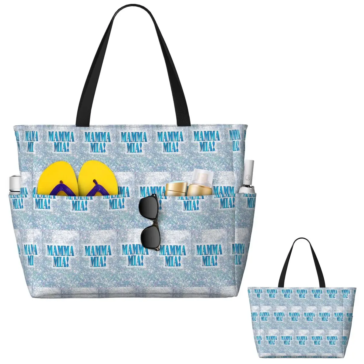 Mamma Mia 2 Beach Tote Bag Sport Gym Yoga Duffle Large Tote Bag Women Travel Bag Fitness bag